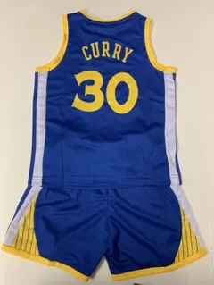 サイズ3XSウォリアーズ　カリ　子供バスケユニフォーム