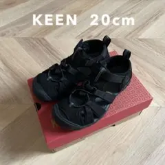【美品】KEEN　SEACAMP II CNX　20cm 　ブラック　キッズ