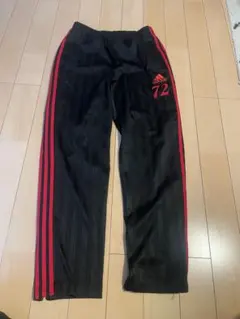 adidas ジャージ パンツ ブラック レッド 72