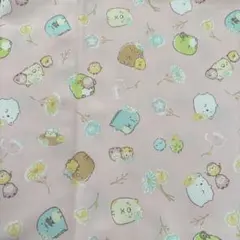 すみっコぐらし　オックス生地　ピンク　KOKKA サンエックス