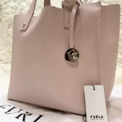 超美品FURLA ベージュハンドバッグ サリー Sサイズ 袋付き フルラ FURLA バッグ （ベージュ） -waja bazar - 海外