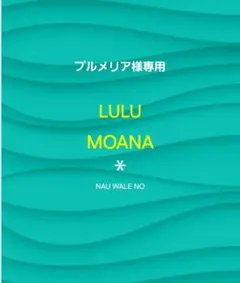 ⭐プルメリア様専用ページ⭐