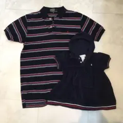 【2枚set】美品 ラルフローレン ポロシャツ 150 & ポロワンピ 70