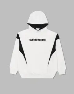 クロノスパーカー 後ろに立体ロゴ CRONOS DOUBLE STRIPES ZIP HOODIE【BLACK×YELLOW】