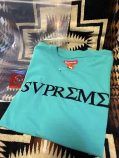 Supreme Greek S/S Top Aqua Tシャツ Mサイズ - メルカリ
