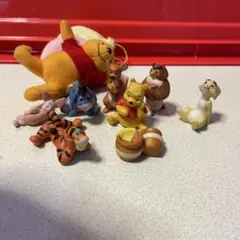 くまのプーさん 小さなフィギュア ぬいぐるみ8体セット