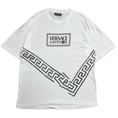 90s ヴェルサーチクラシックV2 Tシャツ グレカ柄 ビンテージ 白 Mのサムネイル