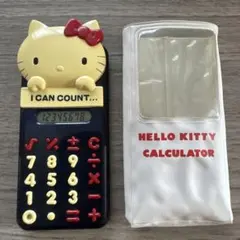 当時物 ハローキティ電卓 専用ケース付き完全動作品 日本製 산리오 쇼와 레트로
