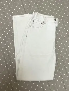 GRL 配色ステッチハイウエストストレートパンツ gm296 Sサイズ