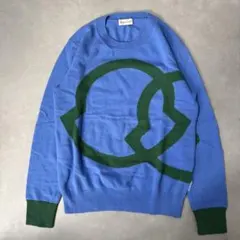モンクレール GIROCOLLO TRICOT 長袖ニットS ブルー 美品 希少のサムネイル