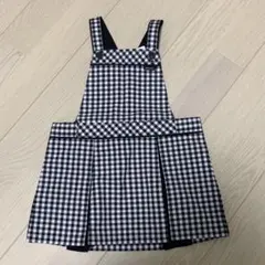 【新品タグ付】コムサイズム 2WAY ジャンパースカート 90 ギンガムチェック