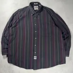 “ SAVANE ” ボタンダウン コットンストライプシャツ ネルシャツ