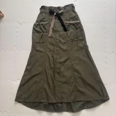 （RADIATE ）カーキ ロングスカート ウエストリボンのサムネイル