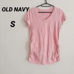 OLD NAVY【S】 ピンク Vネック Tシャツ