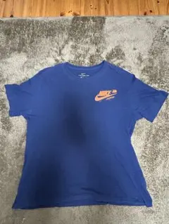 NIKE Tシャツ ブルー ロゴプリント