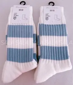 新品未使用タグ付き　ユニクロ　JW ANDERSON　ソックス　２足セット　青
