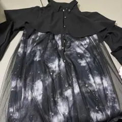 axes femmeワンピースステラートプリンシャツワンピース （最終値下げ)