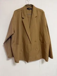Beno 春夏服テーラードジャケット パンツ セットアップ ブラウン Mのサムネイル