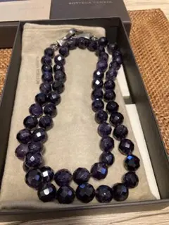 Bottega Veneta メンズ　オニキス　ネックレス　重厚感あり