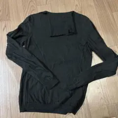 ユニクロ　ブラックウール長袖タートルネック　Mサイズ
