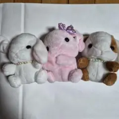 ウサギのぬいぐるみセット（3体）