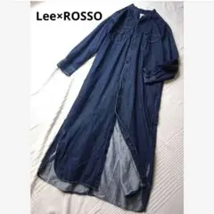 美品 人気　アーバンリサーチロッソ Lee別注 ロングデニムシャツワンピース