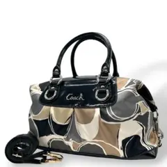 美品　コーチ　ハンドバッグ　2way　黒　マディソン　U16 coach