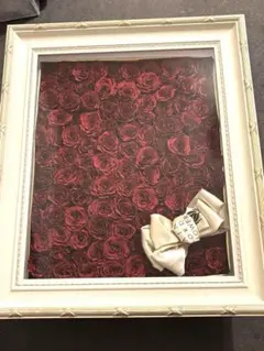 世界に一つだけの押し花額縁 薔薇108本 トレンタサイズ 押し花 世界に