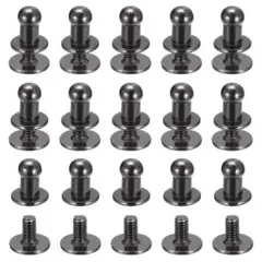 スタッドリベットネジバック ボールヘッド 4mm 丸頭　ボタンニップルリベット