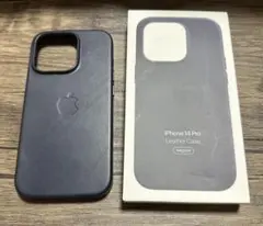 Apple純正 iPhone 14 Pro レザーケース インク