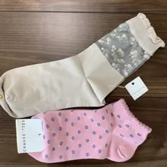 ④新品 タビオ　CHAUSSETTES ソックス 靴下　シースルーのサムネイル