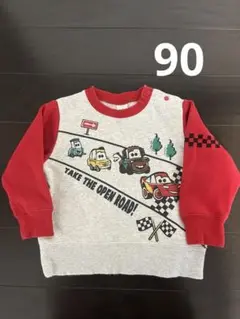 Disney カーズ　裏起毛　トレーナー