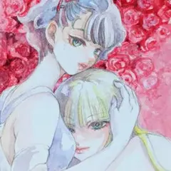 手描きイラスト　オリジナルイラスト　水彩イラスト