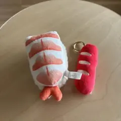 超絶お寿司　ぶるぶるマスコットBC 海老 えび　ぶるぶるウィンナー　キーホルダー