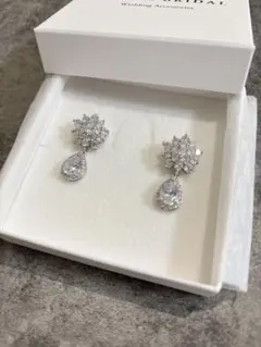 【STELLA BRIDAL】キュービックジルコニア ウェディングイヤリング