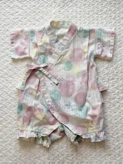 アプレレクール ベビー甚平 70 ロンパース 女の子 夏　お祭り
