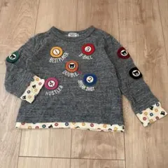 DOUBLE B ビリヤードボールデザイン 長袖カットソー 100cm