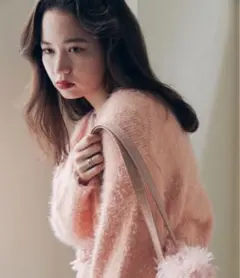 tina:jojun ジャギーニットカーディガン