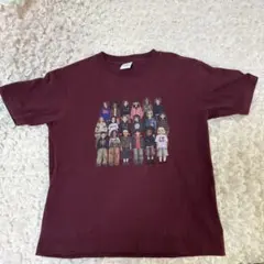 WISH FOREVER グラフィックTシャツ バーガンディ