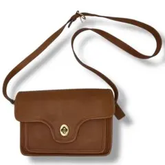 極美品 希少 old coach オールドコーチ レザーショルダーバッグ
