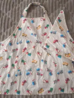 子供用エプロン、三角巾セット　働く車柄