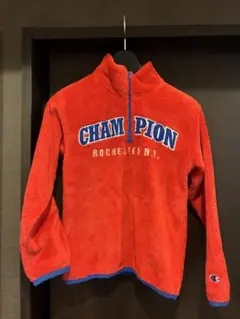 Champion フリースジャケット 赤 140