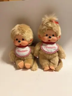 新品 モンチッチ プレミアムスタンダード M ベージュ 男女 2体 ペア