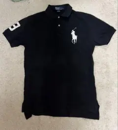 Ralph Lauren ビッグポニー ポロシャツ swag drip 短丈 黒 - メルカリ
