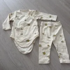【美品】レモン柄　ロンパース　ズボンセット