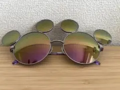 ミッキーサングラス ディズニー パープル ミッキー型