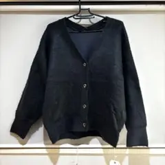 ORiental TRaffic シャギーニットカーディガン チャコールグレー