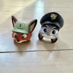 ズートピア　ニック　ジュディ　幼少期　ガチャ　リング