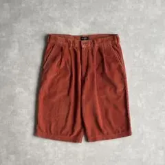 90s ドッカーズ khakis ツータック コーデュロイ ショーツ 太畝 - メルカリ