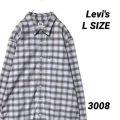 Levi's リーバイス 長袖シャツ チェックシャツ Lサイズ 胸ポケット タグ